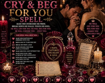 Make Him Miss You Spell | Beg For You Love Spell | Obsession & Longing Witchcraft Service | Romantic Attraction and Desire Ritual