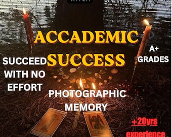Academic Success Spell, A+ Grades, Exam Success Ritual, Study Focus, Motivation & Concentration Spell, Student Achievement Ritual, witch