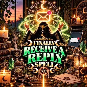 Finally Receive a Reply Spell | Text Me & Email Response Witchcraft | Unanswered Messages, Communication Luck Positive Replies