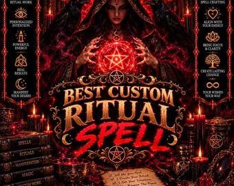 Spersonalizowany rytuał | Spersonalizowany czar czarownictwa | Magia dowolnej intencji | Miłość, pieniądze, ochrona, sukces i manifestacja