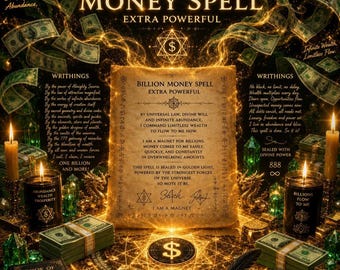Billion Geldzauber, Fülle-Reichtum-Ritual, Entschuldung, unendlicher Cash-Flow (Digitale Lieferung)