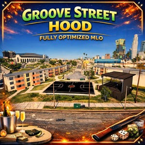 Fivem mlo Groove Street Haube | Mlo | Optimiert| Rollenspiel | Hohe Qualität|