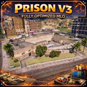 Fivem mlo Prison Mlo | Mlo | Optimized| Roleplay | High quality|