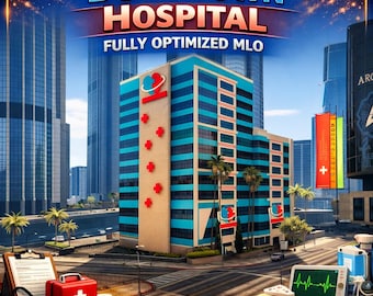 Fivem mlo Downtown Hospital | Mlo | Optimized| Roleplay | High quality|
