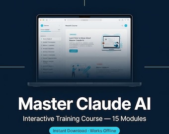 Curso de Treinamento em IA do Mestre Claude – Engenharia de Prompt, Código, Trabalho Colaborativo (HTML Offline)