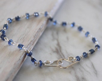 Blue Sapphire Bracelet - Genuine Sapphire- Women’s Bracelet