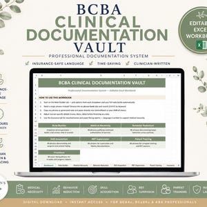 BCBA Clinical Documentation Toolkit | Insurance Friendly ABA Clinical Note Generator| Medical Necessity, Behavior Reduction Progress Reports