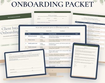 ABA Client Intake and Onboarding Packet, ABA Intake Forms, Caregiver Questionnaire, Consent Form Templates, Welcome Packet, BCBA Printables