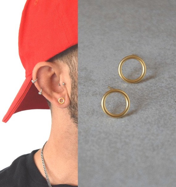 Order GLAMIRA Men's Earring Donatien 585 White Gold - Ruby | GLAMIRA.com
