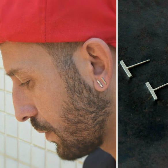 Men Stud Earrings Mens Earrings Earrings for Guys Etsy Australia