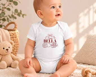 Ciao bella Tomato Baby Romper Infant Bodysuit: Italian Outfit for newborn baby’s, New Mom, Baby Shower, Niece Gift from Aunt of mother's day