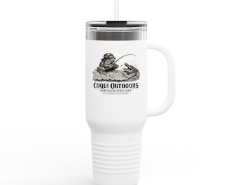 40 Unzen Thermobecher Coqui Outdoors Angeln Design Spill Resistant Deckel