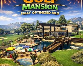 Golf Mansion fivem| Fivem mlo | Mlo | Optimized| Roleplay | High quality|