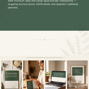 ADHD Bare Minimum Planner | Shame-Free Daily Reset | 3-Task Burnout Recovery Printable | Brutalist PDF