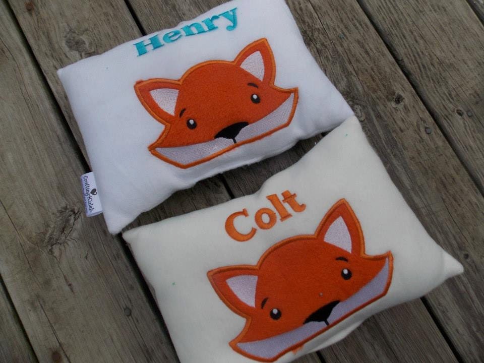 Personalized Fox Pillow Woodland Nursery Personalized Pillow