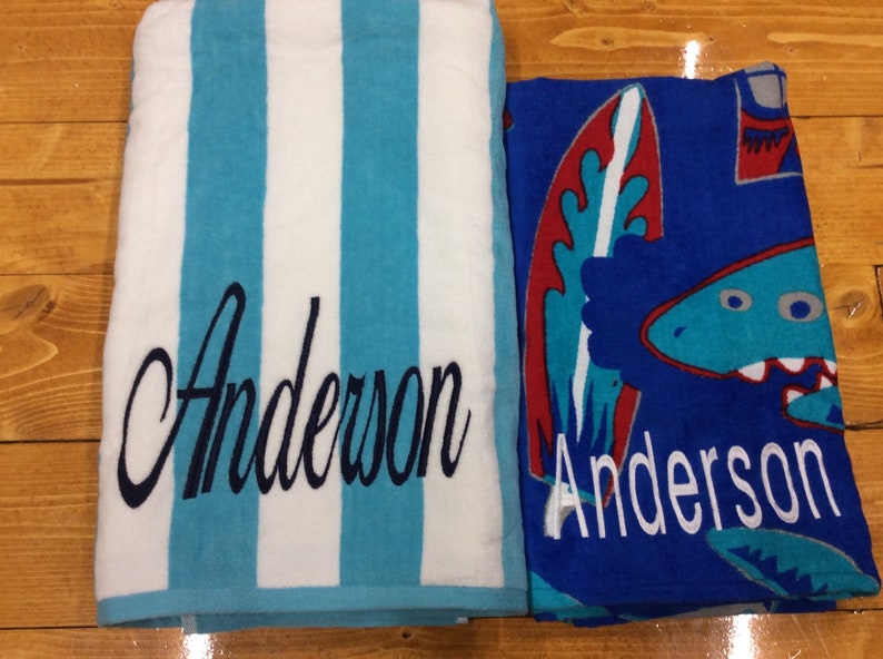 XXL Personalized Beach Towel Adult Towel Beach Blanket Etsy