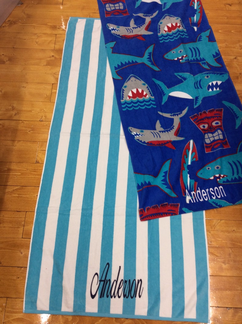 XXL Personalized Beach Towel Adult Towel Beach Blanket Etsy