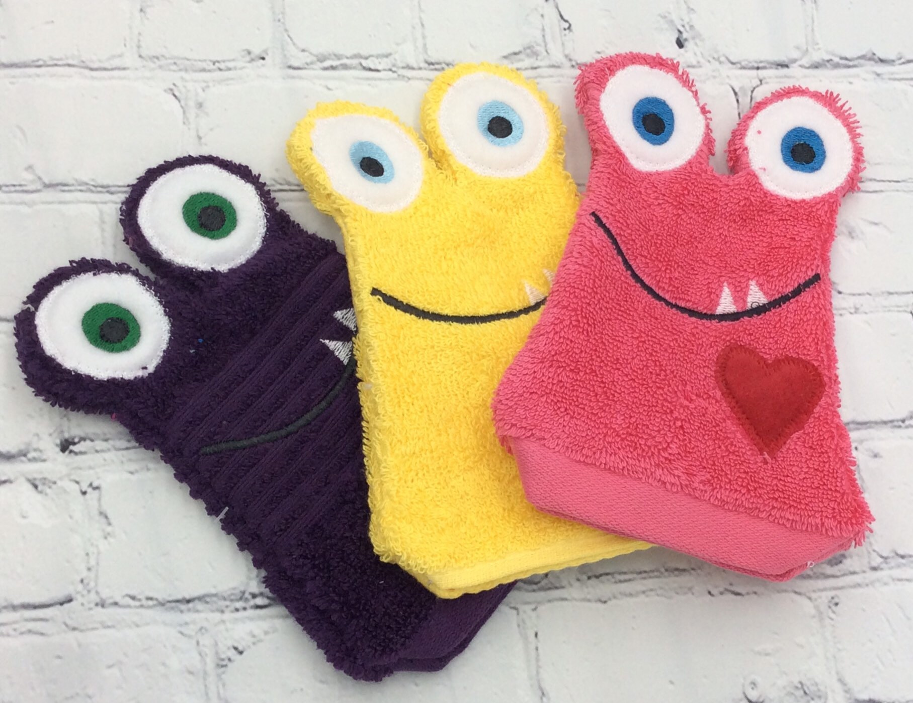 Kids Bath Mitts Set of 3 Ready to Ship Bath Glove Bath Mitt Etsy