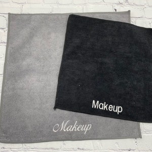 XL Personalized Washcloth Monogrammed Washcloth Teen Gift Face Towel Microfiber Makeup Removal Cloth Gift for Her Bridesmaids Gift