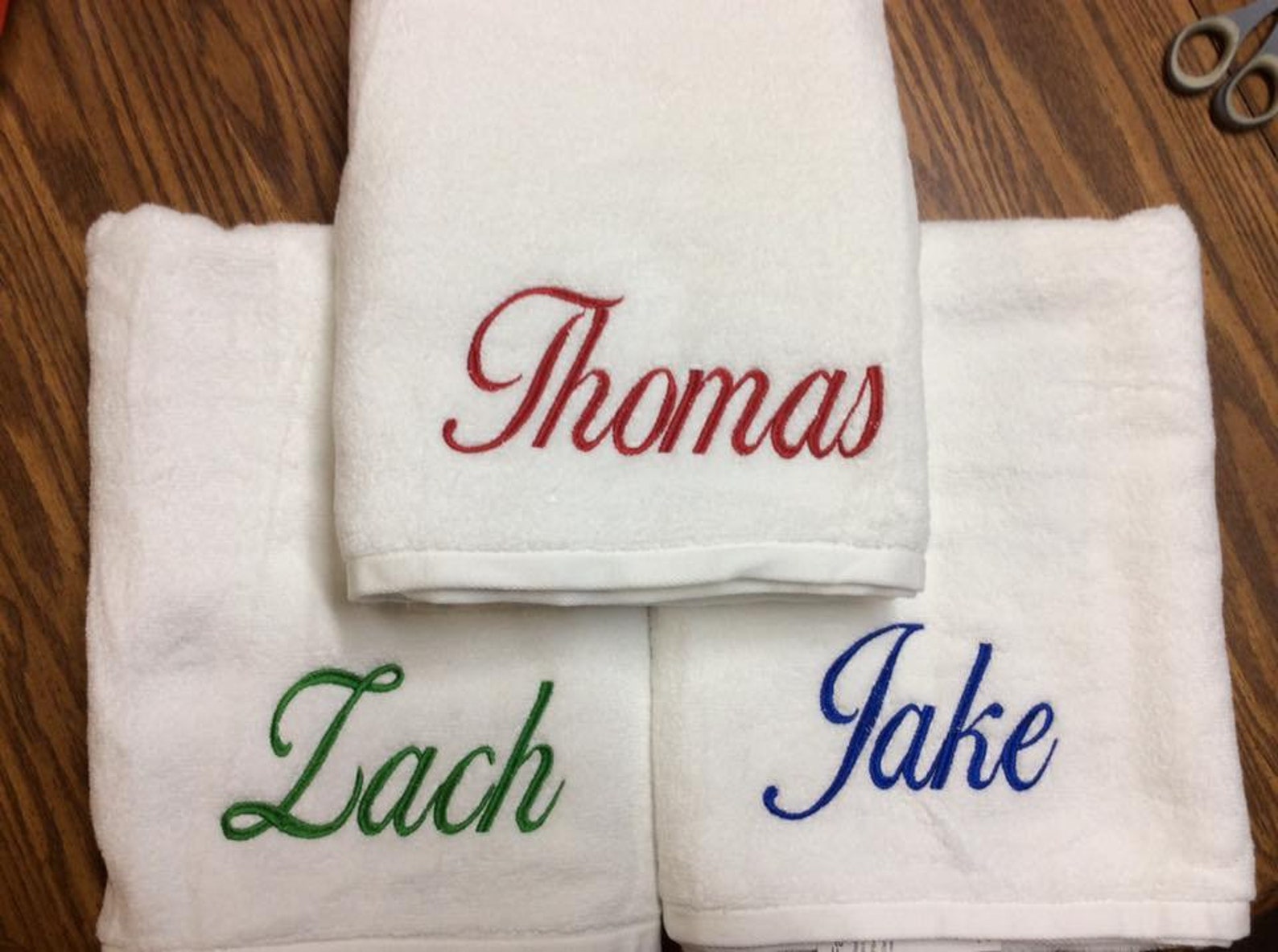 Script Personalized Towel Personalized Gift Monogrammed Etsy