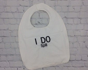 I do Wedding Clothing Protector, Washable Bridal Bib, Bridal Shower Gift, Engagement Gift, Adult Bib, BBQ Outdoor Wedding Reception