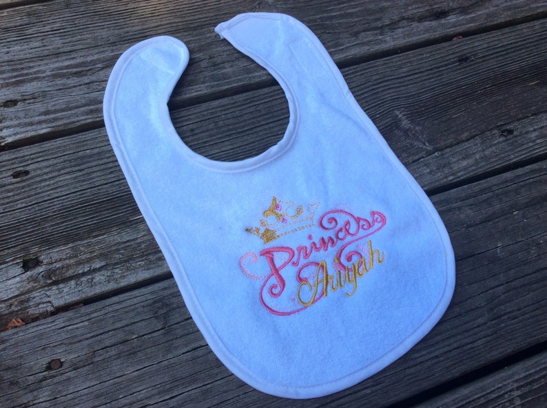 Personalized Princess Gift Set Personalized Bib Princess  Etsy