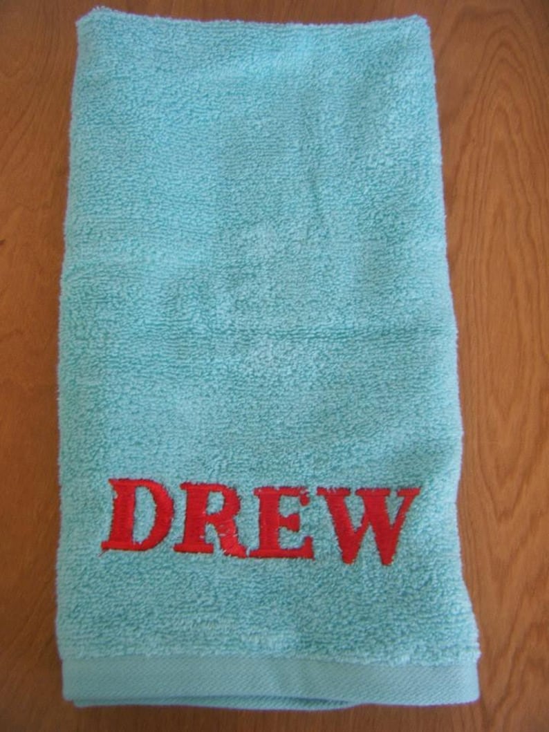 Personalized Hand Towel Bathroom Decor Monogrammed Hand Etsy
