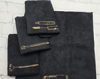 Set of 4 Makeup Removal cloths, Microfiber personalized Washcloth, Dorm Washcloth, Teen Gift, Face Towel, Gift for Her