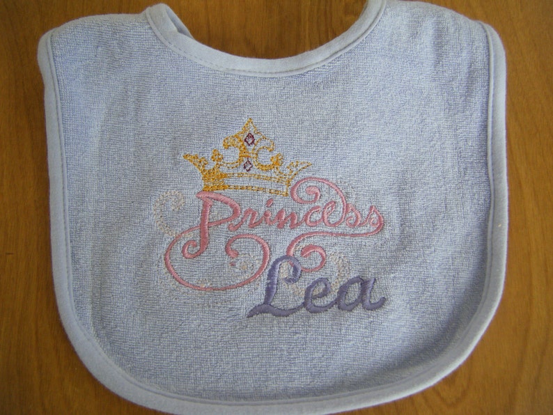 Personalized Princess Gift Set Personalized Bib Princess  Etsy