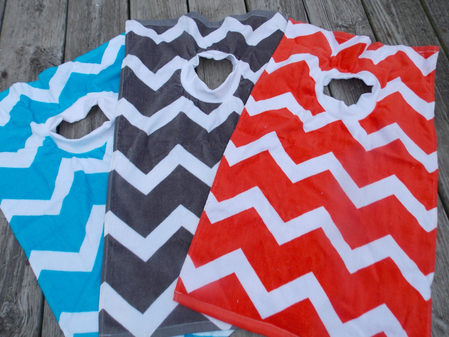 Aqua Chevron Dish Towel Bib 1st Birthday Bib Cake Smashing Etsy