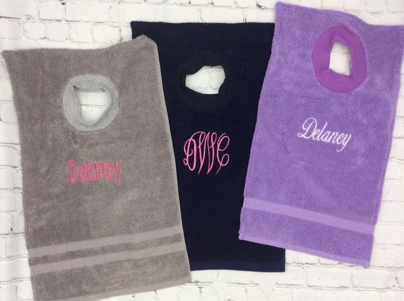 Aqua Chevron Dish Towel Bib 1st Birthday Bib Cake Smashing Etsy