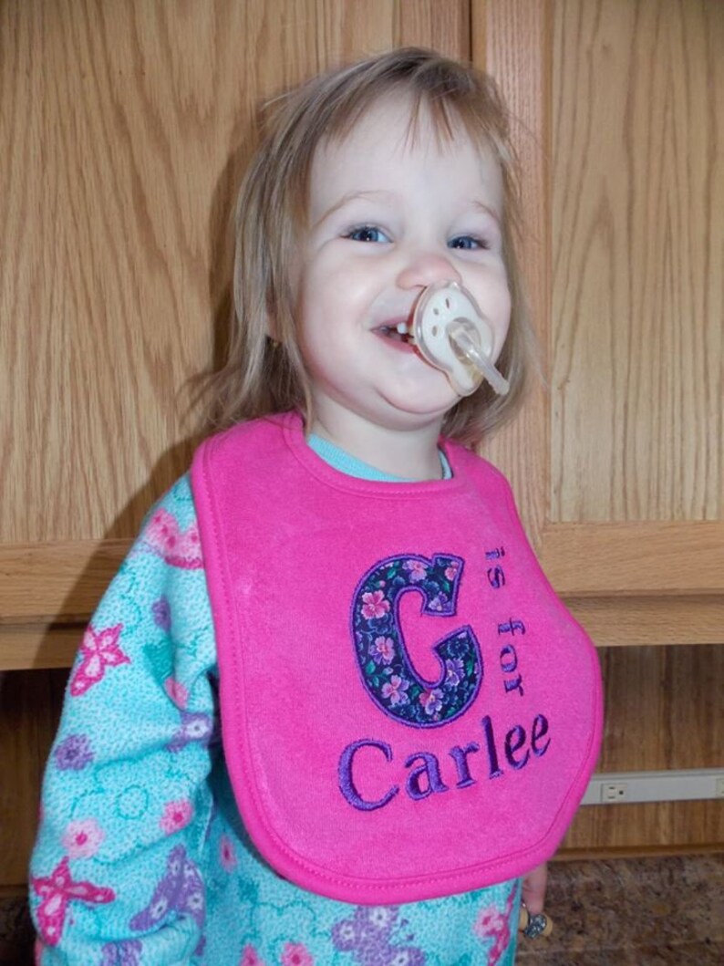 Personalized Baby Bib Monogrammed Bib Baby Shower Gift 1st Etsy