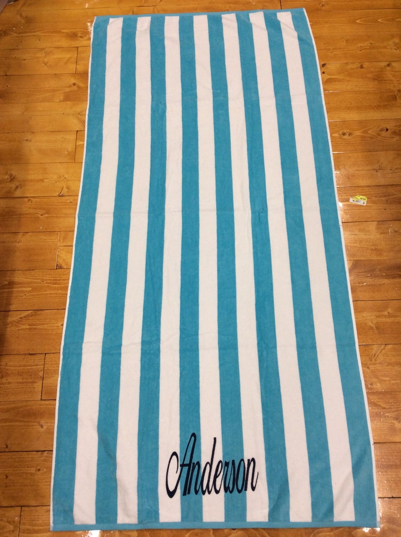 XXL Personalized Beach Towel Adult Towel Beach Blanket Etsy
