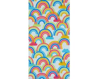 NEW Rainbow Beach Towel - Personalized Gift for Girl, Space Monogrammed Birthday Gift, Sea Nymph Bath Decor, Cruise Ocean Vacation