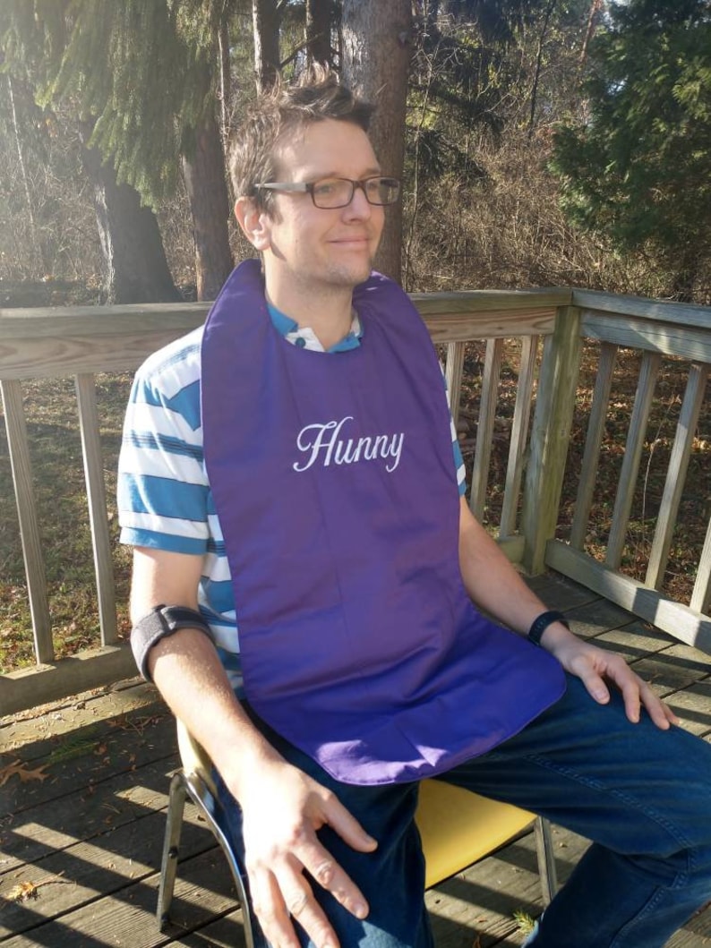LONG Adult Bib Personalized Adult Bib Personalized Special Etsy New