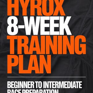 Hyrox 8-veckors träningsplan PDF | Träningsprogram för nybörjare och medelnivå | Utskrivbar fitnessplanerare | Förberedelseguide för tävling
