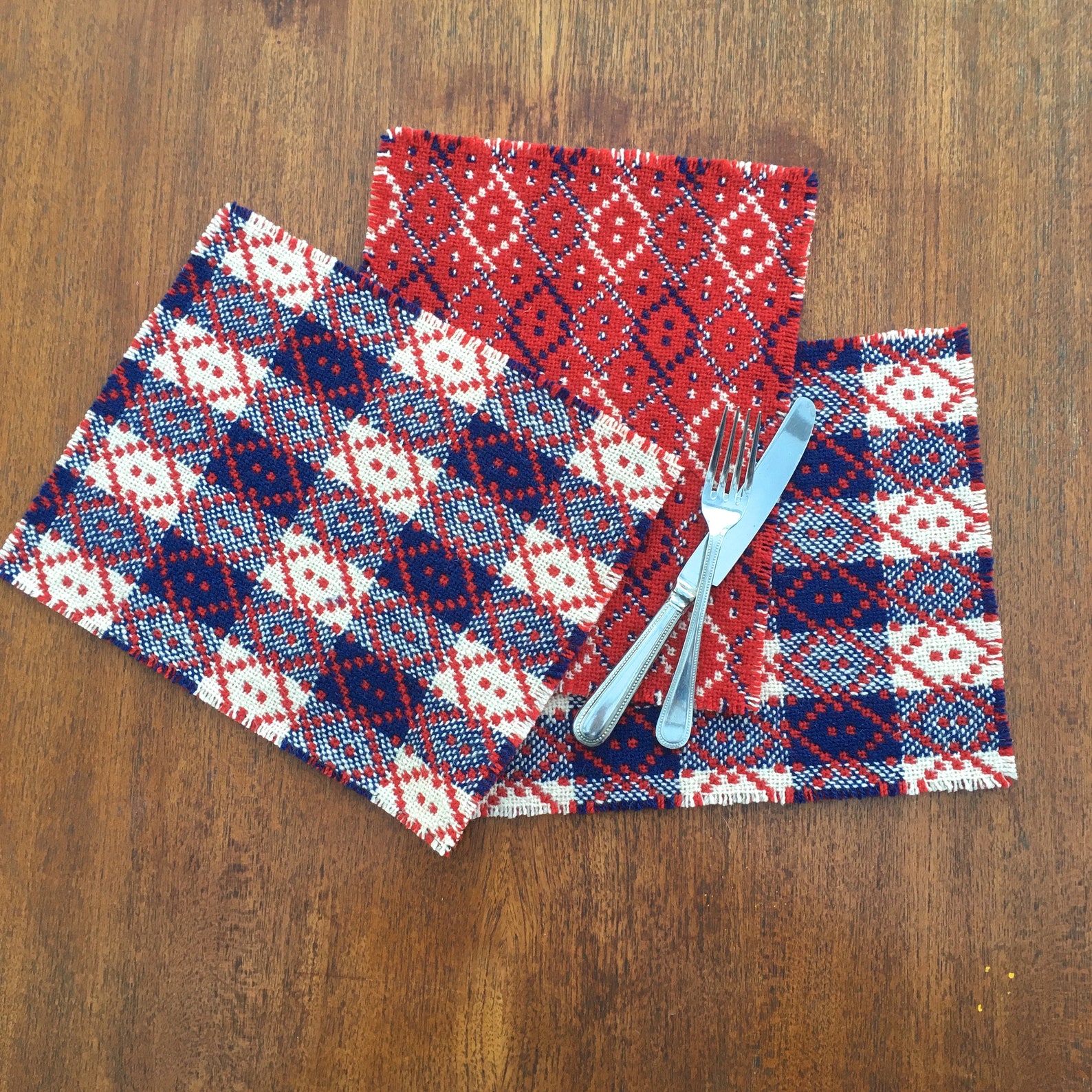 Welsh Tapestry Placemats Set of Three Etsy