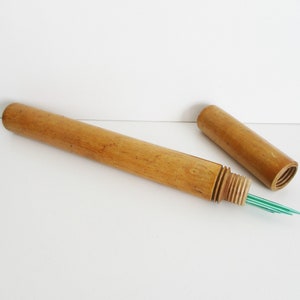 Vintage french knitting needles box 1950s, Wooden box,  France, Wood, Aiguilles à tricoter, Couture, France