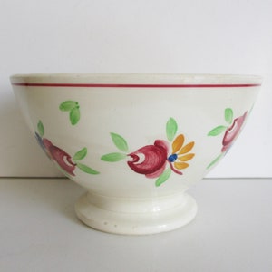 Vintage französische Schüssel GIEN FRANCE 1960er Jahre Antike Tasse Küche Dekor Frankreich Tasse Bol ancien