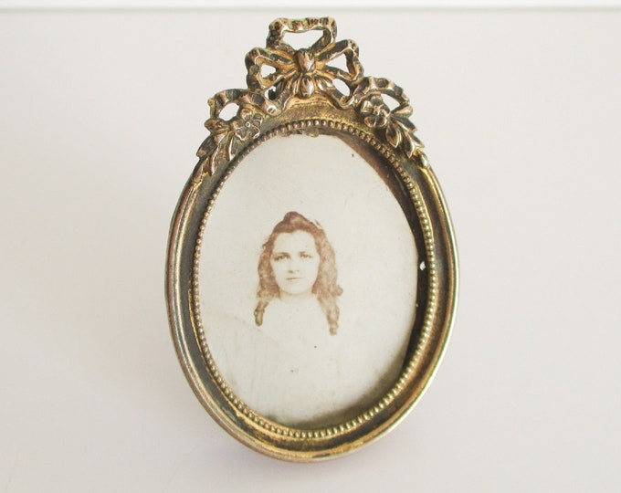 Antique French Photo Frame 1900s Brass Frame Vintage Home Etsy