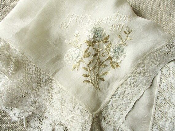 小物 1900s Hand Embroidery Handkerchief Vintage Embroidered Handkerchiefs - Etsy