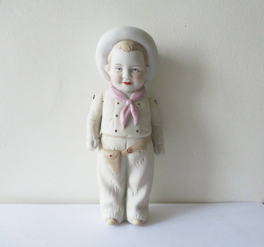 Poupée Miniature Ancienne En Porcelaine - Vintage 1930 - Collection