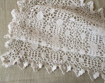 Vintage french crochet doily, 1950s, Antique, Embroidery, Vintage, France, Napperon Dentelle, France