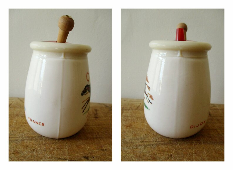 Vintage french mustard pot 1950s 1960s Moutardier AMORA Etsy