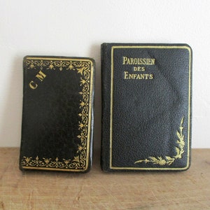 2 anciens livres de prières vintage petit missel missel français Missel des années 1900 - années 1920, religion, spiritualité, livre religieux, France