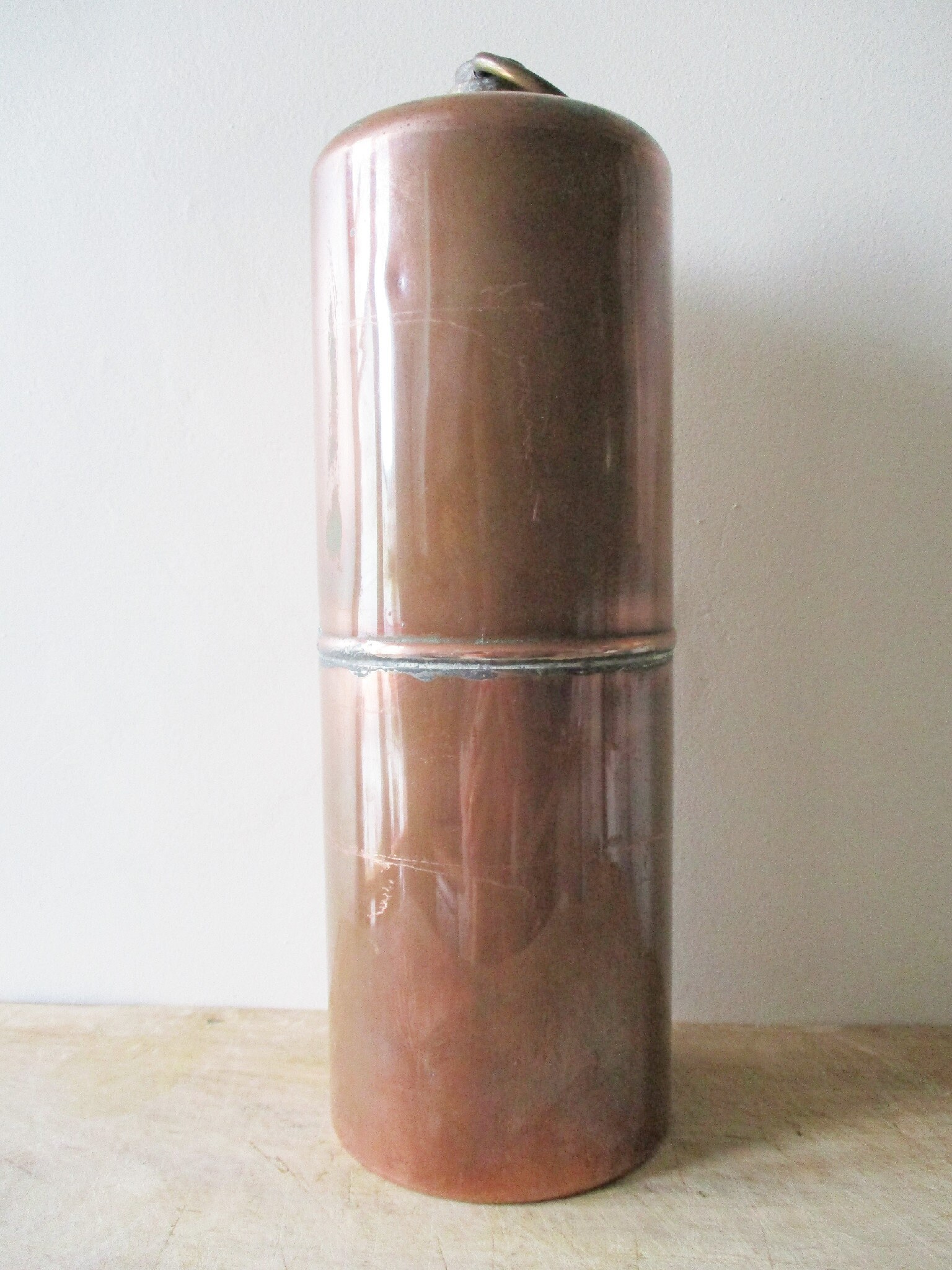 Antique french copper hot water bottle 1920s Vintage bed Etsy