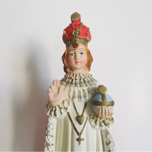 Antique Infant of Prague Statue Etsy