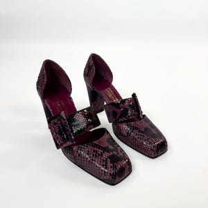 Christian Lacroix 1980s Square Toe Heeled Pumps