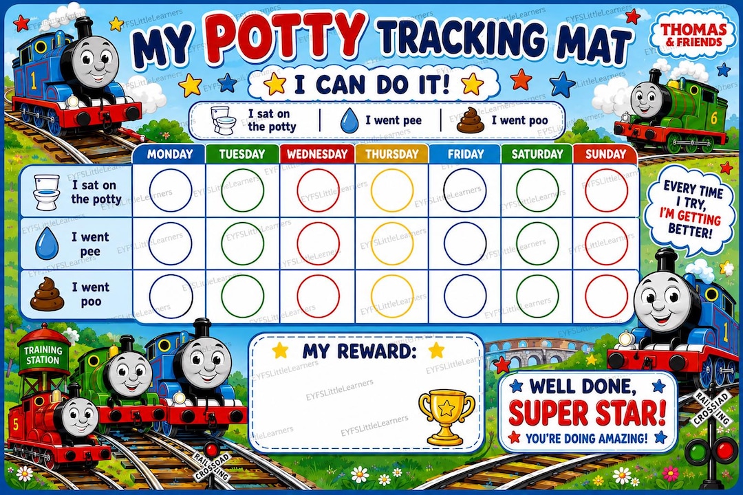 Thomas The Tank Engine Potty Training Chart Toddler Reward Tracker thomas-the-tank-engine-potty-training-chart-toddler-reward-tracker