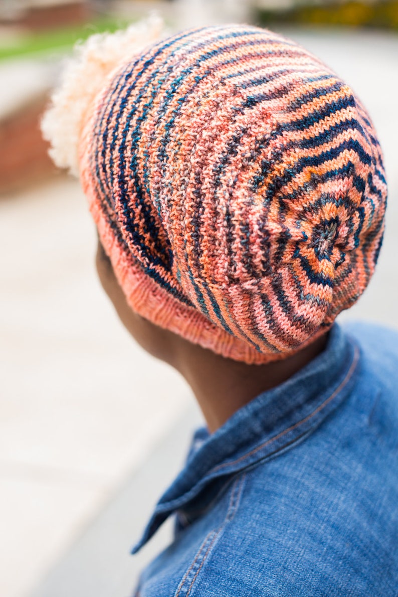 PATTERN 'Pigdale' Knit Hat Child-Adult sizes Men Women Unisex gift DK image 2